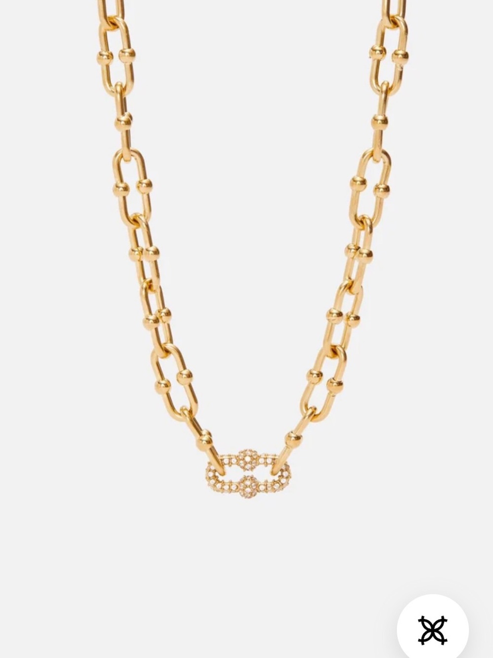 Cainte Delicate Gold-Link Necklace for Women - Picture 2 of 6